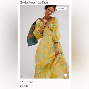 Free people golden hour maxi dress